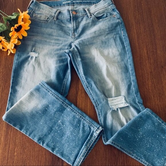 Old Navy Boyfriend Straight Jeans Size 2‎ - Picture 1 of 13